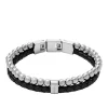 Bracelet Homme Fossil Bijoux Acier Classique Jewelry - JF04855040 Acier inoxydable