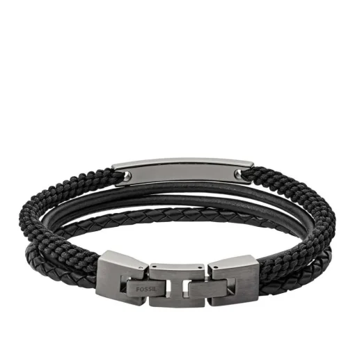 Bracelet Homme Fossil Bijoux-Acier Gris