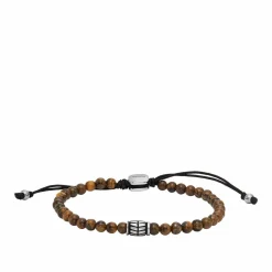 Bracelet Homme Fossil Bijoux Beads - JF04413040 Acier Argent