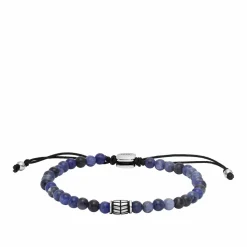 Bracelet Homme Fossil Bijoux Beads - JF04414040 Acier Argent