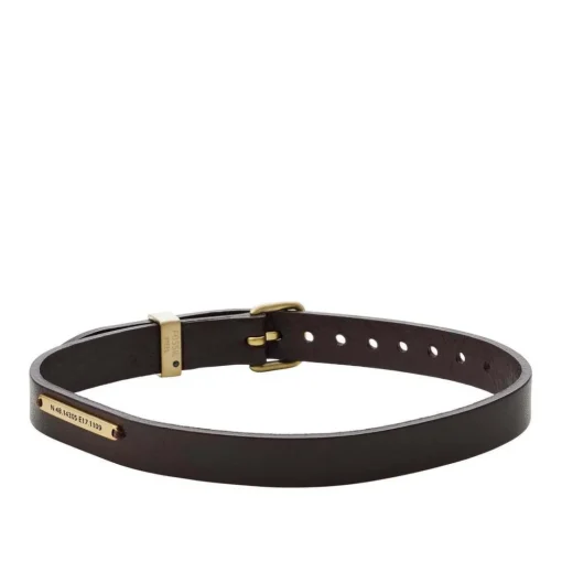 Bracelet Homme Fossil Bijoux-Acier Marron