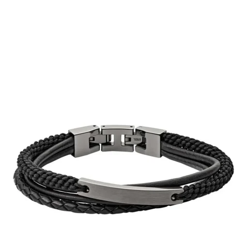Bracelet Homme Fossil Bijoux-Acier Gris