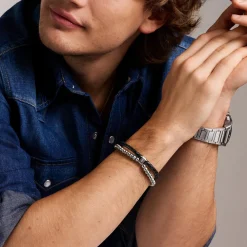 Bracelet Homme Fossil Bijoux Acier Classique Jewelry - JF04855040 Acier inoxydable
