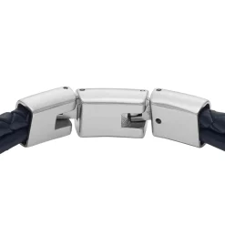 Bracelet Homme Fossil Bijoux - JF04703998 - Cuir,Acier Bleu