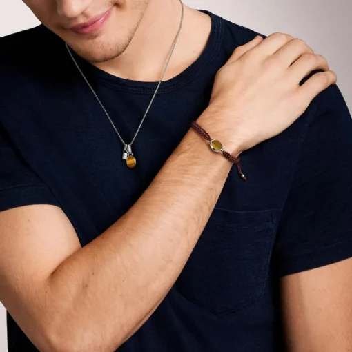 Bracelet Homme Fossil Bijoux Acier Classique Jewelry - JF04853040 Nylon