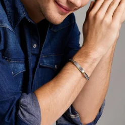 Bracelet Homme Fossil Bijoux Acier Classique Drew - JF04851998 Acier inoxydable