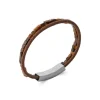 Bracelet Homme œil de tigre cuir marron Maison de la Bijouterie 3ZY0U4YZ