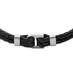 Bracelet Homme JF04202040 en cuir noir