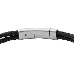 Bracelet Homme JF04202040 en cuir noir