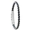 Bracelet Homme Jourdan JH150026B - DIXON - Cuir Noir