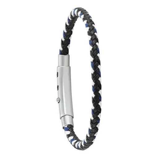 Bracelet Homme Jourdan JH150026B - DIXON - Cuir Noir