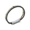 Bracelet Homme labradorite cuir noir Maison de la Bijouterie 3ZY0U5YZ