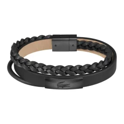 Bracelet Homme Lacoste Fusion - 2040318 Cuir Noir