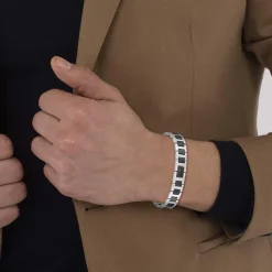 Bracelet Homme Lacoste Metropole - 2040418 Acier Noir