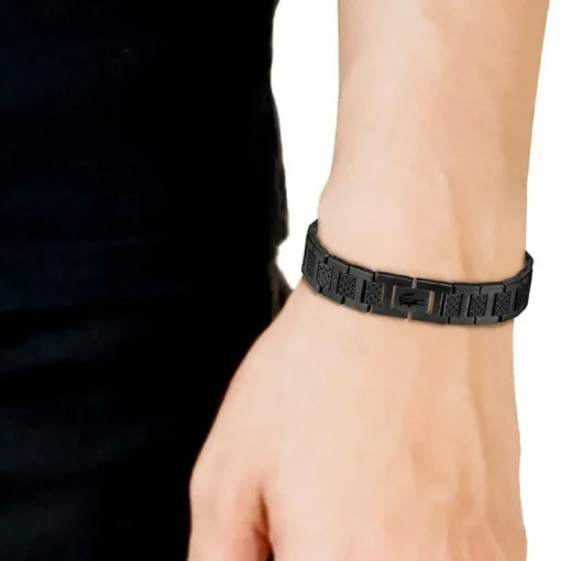 Bracelet Homme Lacoste Metropole - 2040119 Acier Noir