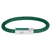 Bracelet Homme Lacoste Rokel - 2040449 Acier, Cuir Noir, Vert