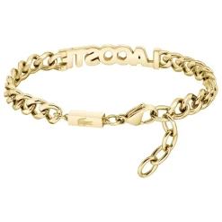 Bracelet Homme Lacoste Script - 2040477 Acier Doré, Vert