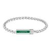 Bracelet Homme Lacoste Spelt - 2040337 Acier Argent, Vert Ajustable Circonference Interieure 190 Mm