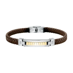 Bracelet Homme Morellato Bijoux SQH34 - Cuir Marron
