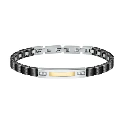 Bracelet Homme Morellato Bijoux SATM11 - Acier Noir