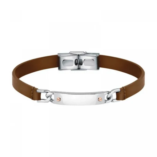 Bracelet Homme Morellato - SQH45 MOODY Cuir Marron