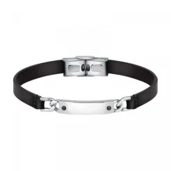 Bracelet Homme Morellato - SQH44 MOODY Cuir Noir