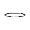 Bracelet Homme plaque acier cuir tressé noir Maison de la Bijouterie 3ZYZZUZU