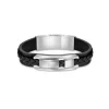 Bracelet Homme Police Bijoux - VALORIOUS Cuir Noir
