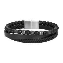 Bracelet Homme Redskins Bijoux - 285826 Cuir Noir