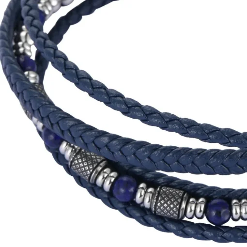 Bracelet Homme Redskins Bijoux - 285827 Cuir Bleu