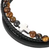 Bracelet Homme Redskins Bijoux - 285825 Cuir Marron