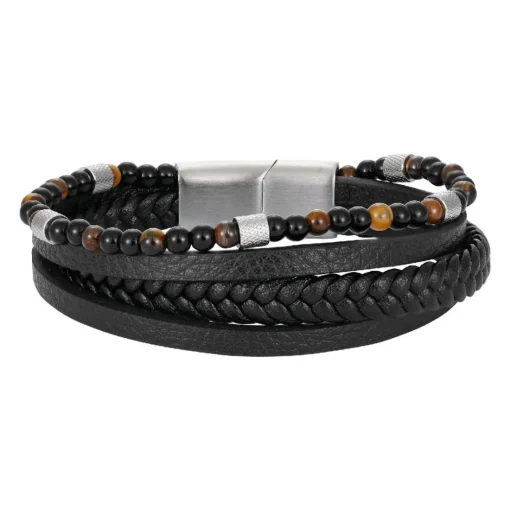 Bracelet Homme Redskins Bijoux - 285823 Cuir Noir