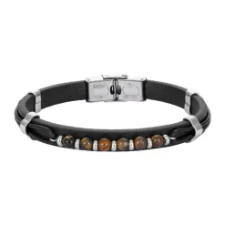 Bracelet Homme Redskins Bijoux - 285819 Cuir Noir
