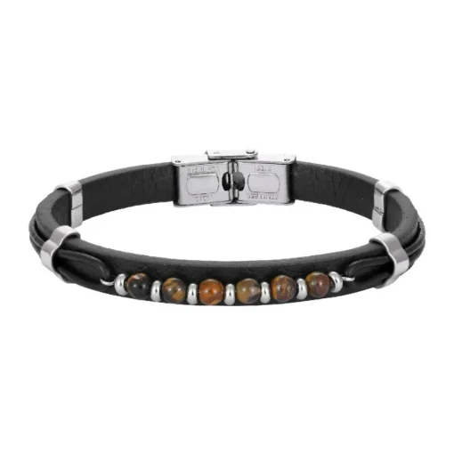 Bracelet Homme Redskins Bijoux - 285819 Cuir Noir
