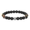 Bracelet Homme Redskins Bijoux - 285803 Pierre Noir