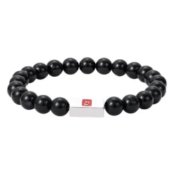 Bracelet Homme Redskins Bijoux Onyx Noir - 285702 Pierre Noir