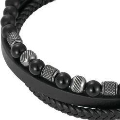Bracelet Homme Redskins Bijoux - 285826 Cuir Noir