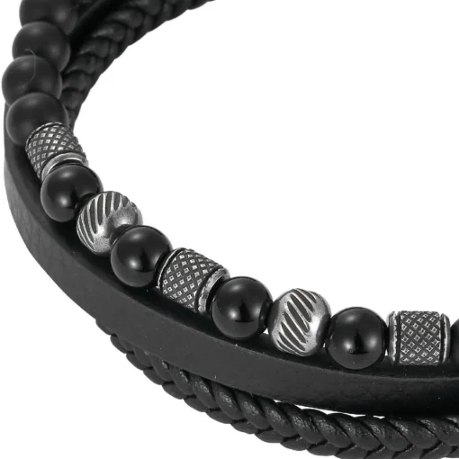 Bracelet Homme Redskins Bijoux - 285826 Cuir Noir