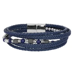Bracelet Homme Redskins Bijoux - 285827 Cuir Bleu