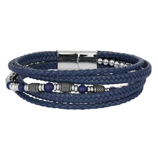 Bracelet Homme Redskins Bijoux - 285827 Cuir Bleu