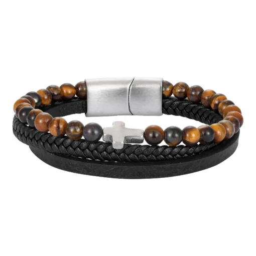 Bracelet Homme Redskins Bijoux - 285825 Cuir Marron