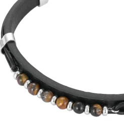 Bracelet Homme Redskins Bijoux - 285819 Cuir Noir