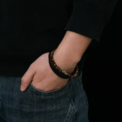 Bracelet Homme Redskins Bijoux - 285825 Cuir Marron