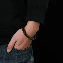 Bracelet Homme Redskins Bijoux - 285821 Cuir Marron