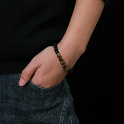 Bracelet Homme Redskins Bijoux - 285816 Pierre Noir