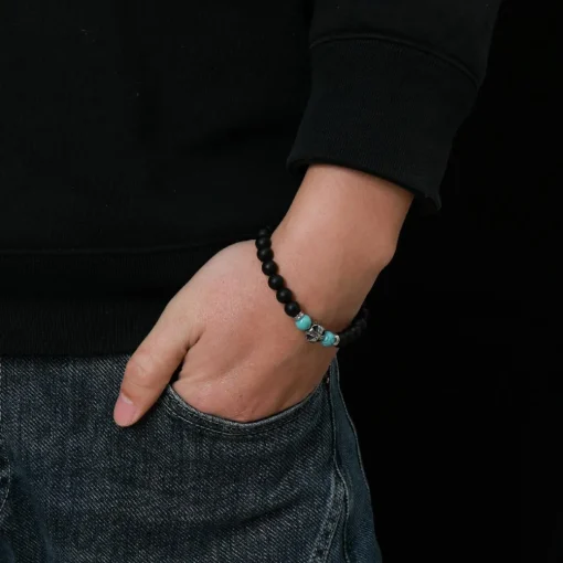 Bracelet Homme Redskins Bijoux - 285812 Pierre Noir