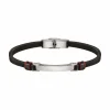 Bracelet Homme Sector Bijoux - SZV93 BANDY Cuir Noir