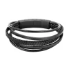 Bracelet Homme Sector Bijoux SZV78 - Cuir Noir