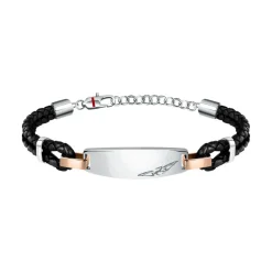 Bracelet Homme Sector Bijoux SZV75 - Cuir Noir