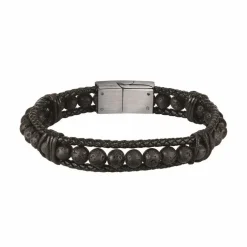 Bracelet Homme Sector Bijoux - SZV97 BANDY Cuir Noir